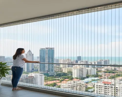 Invisible Grill for Balcony